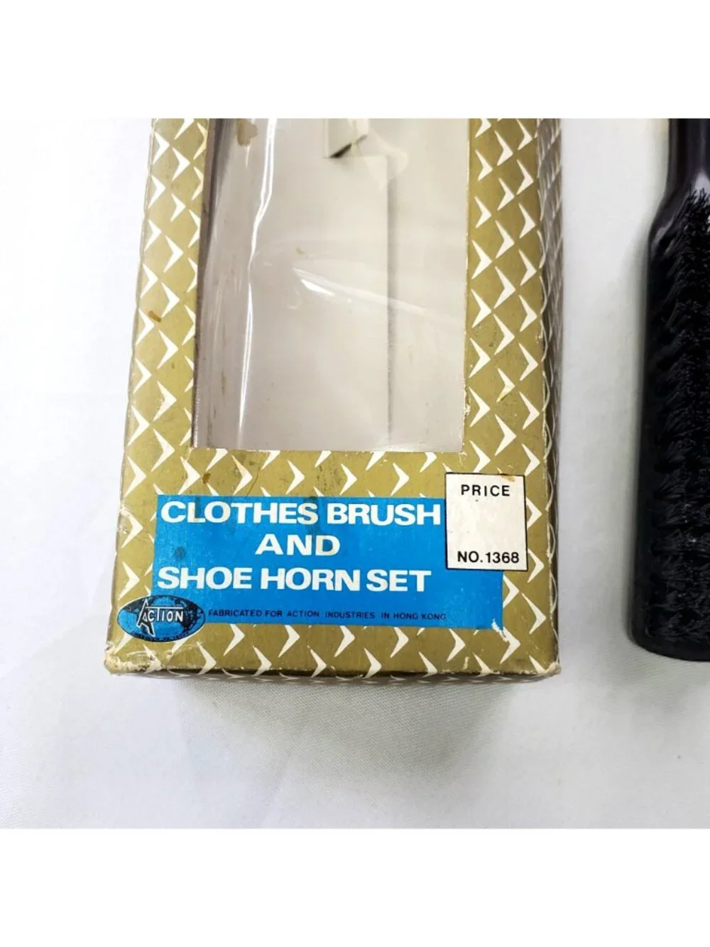 VTG Action Industries Clothes Brush & Shoe Horn Set Horse Head Handle Design